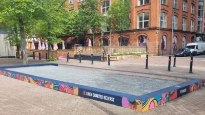 Blackstaff Square petanque court upgraded