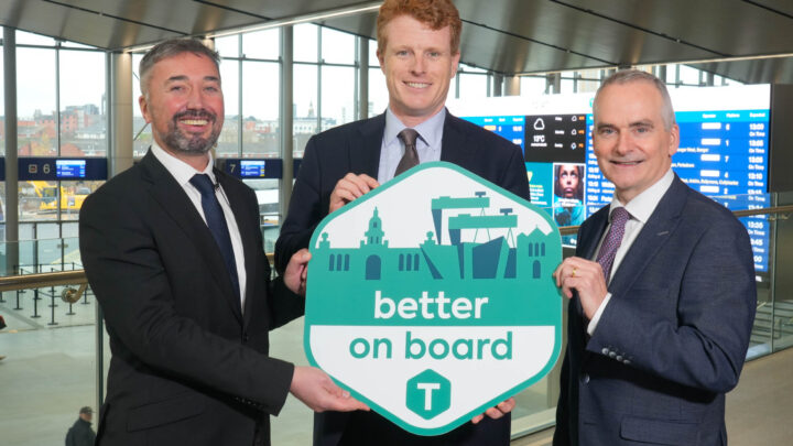 US Special Envoy to Northern Ireland, Joe Kennedy III launches ‘Better on Board’ Charter at Belfast Grand Central Station to help Drive Modal Shift