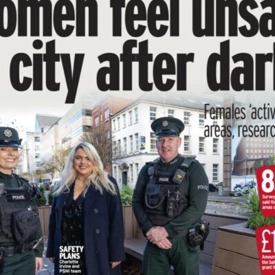 women feel unsafe in city after dark