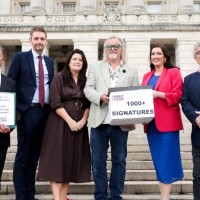 Chris McCracken, Phillip Brett MLA. Martina Connolly, Night Czar, Deputy First Minister, Damien Corr