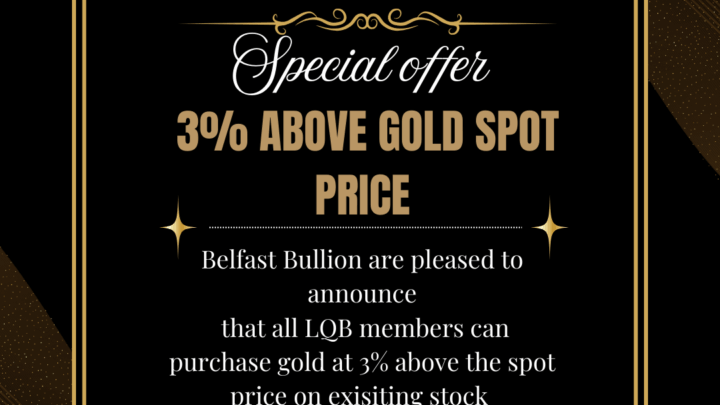 Gold: 3% Above Spot Price