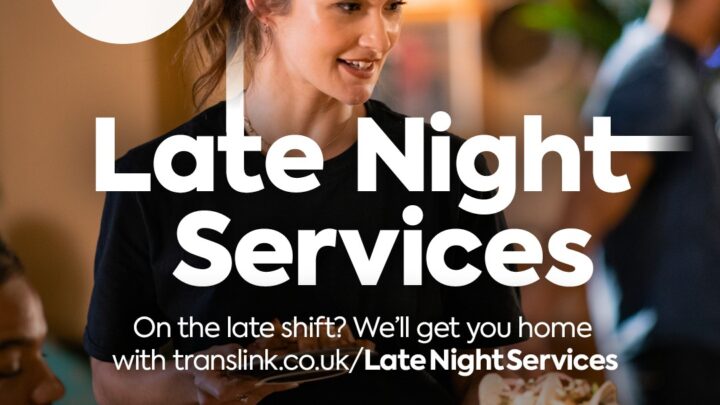 Belfast Nightlife Boosted by a record surge in late-night festive bus and train journeys