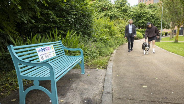 TAKE A SEAT: CITY CENTRE’S FIRST WELLBEING BENCH INSTALLED