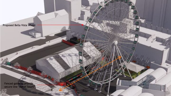 Plans submitted for new Belfast City Centre Ferris wheel at Weaver’s Cross